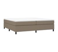 Vidaxl Sommier À Ressorts De Lit Taupe 200x200 Cm Tissu