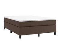 vidaXL Cadre de lit Marron 140x190 cm Similicuir 3121044