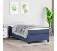 Bedframe zonder matras 90x200 cm stof blauw3120836