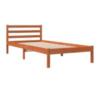 vidaXL Cadre de lit cire marron 90x200 cm bois de pin massif 844142