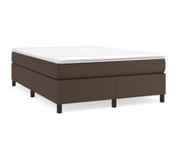 vidaXL Cadre de lit Marron 140x190 cm Similicuir 3121044