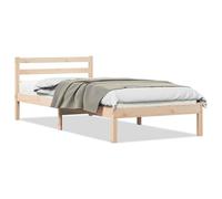 Cadre De Lit Vidaxl Avec Tête De Lit 90x210 Cm En Bois De Pin Massif