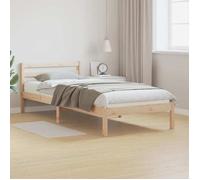 Lit Vidaxl Avec Tête De Lit 100x210 Cm En Bois De Pin Massif