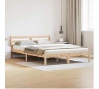 vidaXL Cadre de lit Marron 225,5 x 145,5 x 69,5 cm Bois de Pin Massif 869780