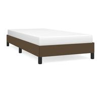 Vidaxl Cadre De Lit Marron Foncé 90x190 Cm Tissu Marron
