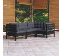 Vidaxl Cadre De Lit Métal Avec Tête De Lit Noir 80x200 Cm Noir