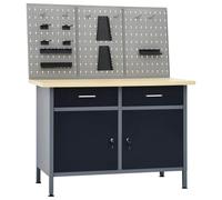 vidaXL Cadre de lit métal avec tête de lit/pied de lit noir 183x213 cm