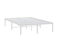 vidaXL Cadre de lit en métal 350910 120x190 cm Blanc