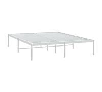 vidaXL Cadre de lit métal blanc 140x200 cm 350914
