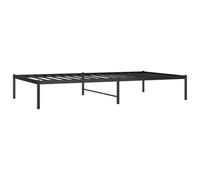 vidaXL Cadre de lit en métal 100 x 190 cm sans matelas – noir