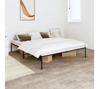 vidaXL Cadre de lit métal noir 160x200 cm 350849