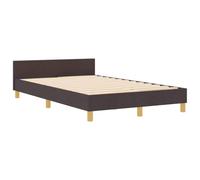 Cadre de lit avec tête de lit tissu plateforme Lit Moderne minimaliste vidaXL vi