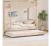 Vidaxl Cadre De Lit Naturel Bois De Pin 100 X 200 Cm