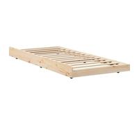 Vidaxl Cadre De Lit Naturel Bois De Pin 100 X 200 Cm