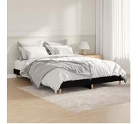 vidaXL Cadre de lit noir 140x190 cm bois d'ingénierie 832070