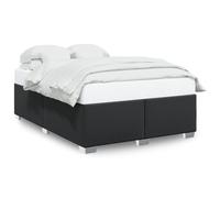 vidaXL Cadre de lit sans matelas noir 140x190 cm similicuir 3284556 Noir G
