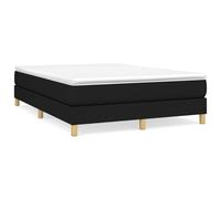 Vidaxl Cadre De Lit Noir 140x190 Cm Tissu Noir