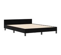 Cadre De Lit Vidaxl Noir 140x190 Cm Velours