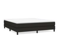 vidaXL Sommier à ressorts de lit Noir 180x200 cm Tissu3120534