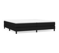 Cadre de lit sans matelas noir 200x200 cm tissu