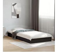 Vidaxl Cadre De Lit Sans Matelas Noir 75x190 Cm Bois Ingénierie Marron