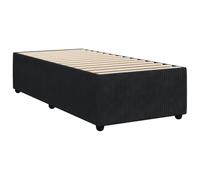 Vidaxl Cadre De Lit Sans Matelas Noir 90x190 Cm Velours Noir