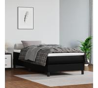 Vidaxl Cadre De Lit Noir 90x200 Cm Similicuir Noir