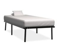vidaXL Cadre de lit Noir Métal 100 x 200 cm