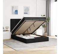 VidaXL Cadre de lit ottoman avec matelas taupe 140x200 cm tissu cadre de lit vid