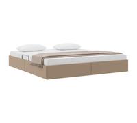vidaXL Cadre de lit Ottoman Cappuccino 180 x 200 cm Simili Cuir