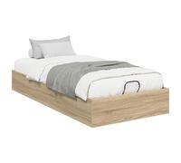 vidaXL Cadre de lit Ottoman Chêne Sonoma 193 x 75,5 x 25 cm, Meubles de Chambre Modernes, lit Ottoman rectangulaire, Gain de Place, Design stylé, Pratique avec Rangement