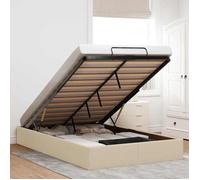 Cadre de lit ottoman sans matelas noir 90x200 cm tissu cadre de lit vidaXL
