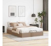 Cadre de lit ottoman sans matelas noir 160x200 cm similicuir vidaXL