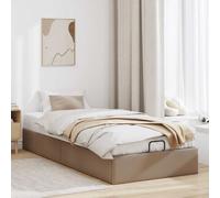 vidaXL Cadre de lit ottoman sans matelas cappuccino 90x190 cm