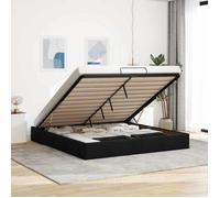 VidaXL Cadre de lit ottoman sans matelas noir 180x200 cm tissu, cadre de lit, cadre de lit rembourré, cadre de lit ottoman 3310898