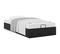 vidaXL Cadre de lit ottoman sans matelas noir 90x200 cm velours