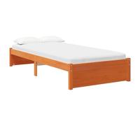 vidaXL Cadre de lit Pin Massif, Chambre à Coucher, Rectangulaire, Moderne, Durable, Meuble pour Un Espace Contemporain élégant, pour Une Vie organisée et la détente