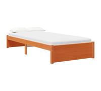 vidaXL Cadre de lit Pin Massif, Chambre à Coucher, Rectangulaire, Moderne, Durable, Meuble pour Un Espace Contemporain élégant, pour Une Vie organisée et la détente