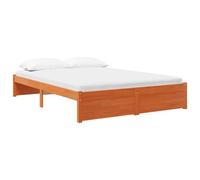 vidaXL Cadre de lit Pin Massif, Chambre à Coucher, Rectangulaire, Moderne, Durable, Meuble pour Un Espace Contemporain élégant, pour Une Vie organisée et la détente