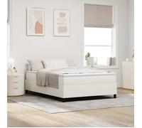 vidaXL Cadre de lit plateforme Crème 160 x 200 cm 3337419