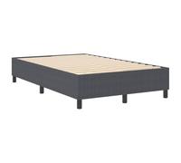 vidaXL Cadre de lit plateforme Gris foncé 120 x 200 cm Tissu, cadre en pin solide