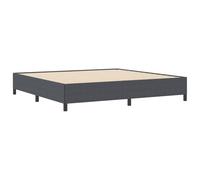 vidaXL Cadre de Lit Gris Foncé 200x200 cm Tissu Corde