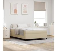 vidaXL Cadre de lit Plateforme Gris Vert Clair 140 cm x 190 cm Moderne avec Une Structure en Bois d'ingénierie Durable pour Chambre à Coucher, mobilier Adulte, Confort de Sommeil, Support de Matelas
