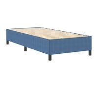 Vidaxl Cadre De Lit Bleu 90x200 Cm Tissu Côtelé Bleu