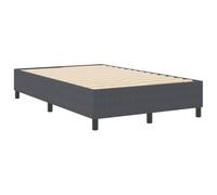vidaXL Cadre de Lit Plateforme Minimaliste Gris Foncé 120X190Cm Bois d'Ingénierie Système à Lattes Fixes Design Compact Meuble d'Intérieur Petite Chambre Stylé