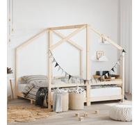 Vidaxl Cadre De Lit Pour Enfant 2x(80x160) Cm Bois De Pin Massif Marron