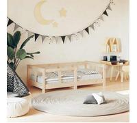 vidaXL Cadre de lit pour enfants 834426 – Lit simple scandinave avec tiroirs, tête et pied de lit