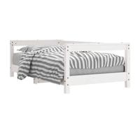 vidaXL Cadre de lit pour enfant Blanc 70 x 140 cm Bois de pin massif