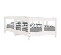 vidaXL Cadre de lit pour Enfant Blanc 70x140 cm Bois de pin Massif