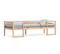 Vidaxl Cadre De Lit Pour Enfants 90x200 Cm Bois De Pin Massif Marron